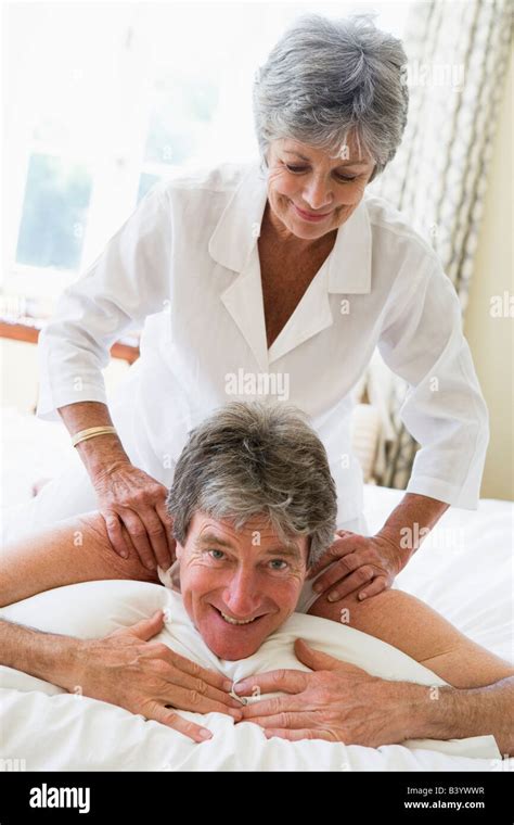 woman massage man